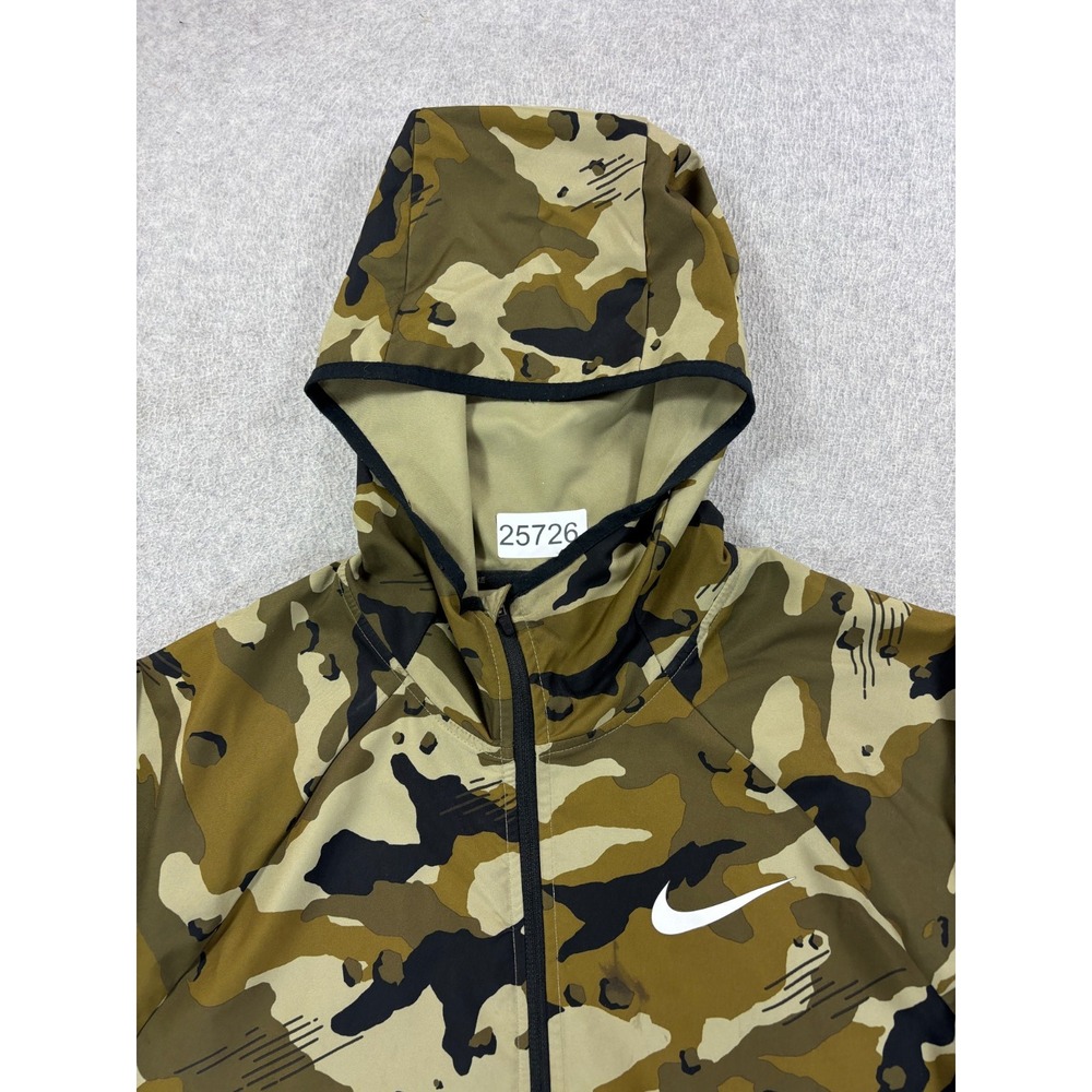 Nike Dri Fit Camouflage Full Zip Windbreaker Jacket‎ (Men's Medium) Green - Picture 4 of 12